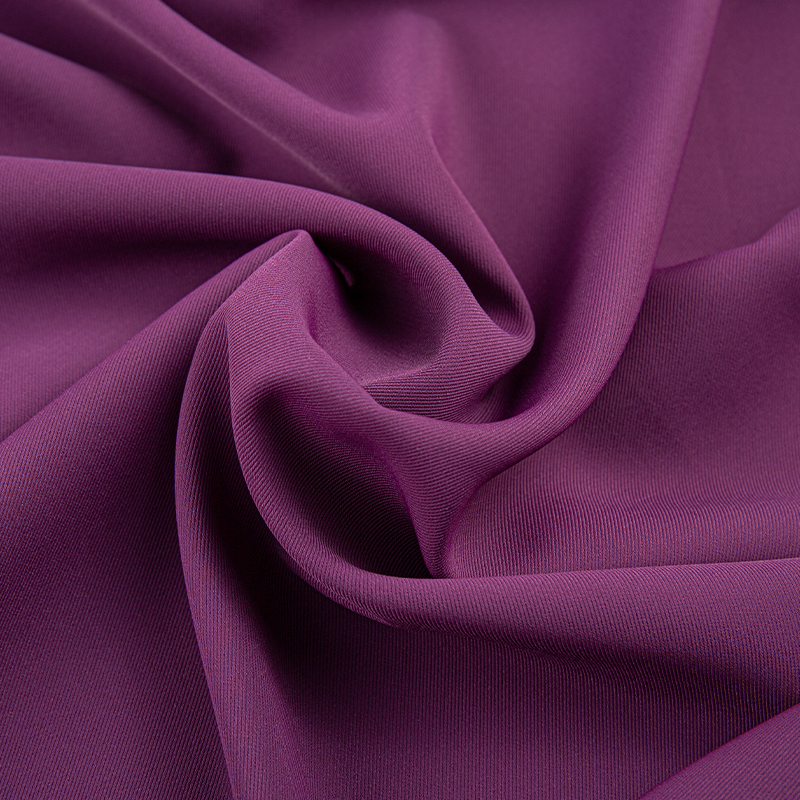 Hodvábna tkanina HY325 260GSM Purple SPH Morgan pre špičkovú módu a ľahké luxusné nohavice