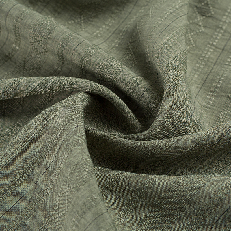 HY556-Black 136GSM 100%P Black Diamond Stripe Lyocell Fabric